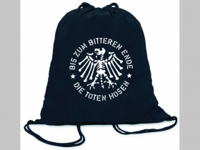 Toten Hosen ľahké sťahovacie vrecko ( batôžtek / vak ) s čiernou šnúrkou, 100% bavlna 100 g/m2, rozmery cca. 37 x 41 cm